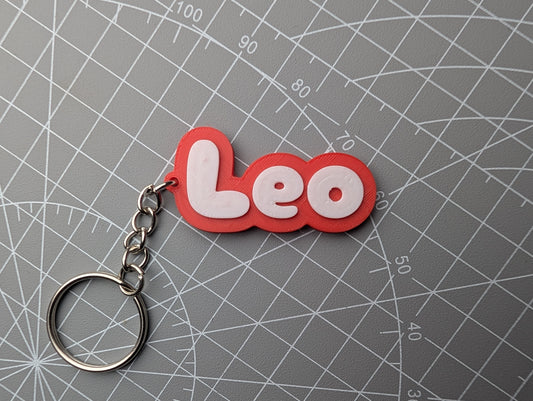 Colour Pop Name Keychain – Bright Personalised Bag Tag