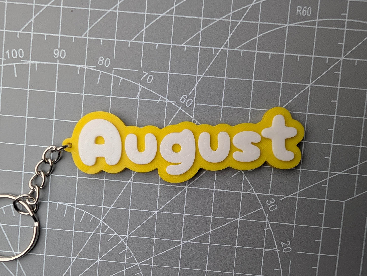 Colour Pop Name Keychain β Bright Personalised Bag Tag