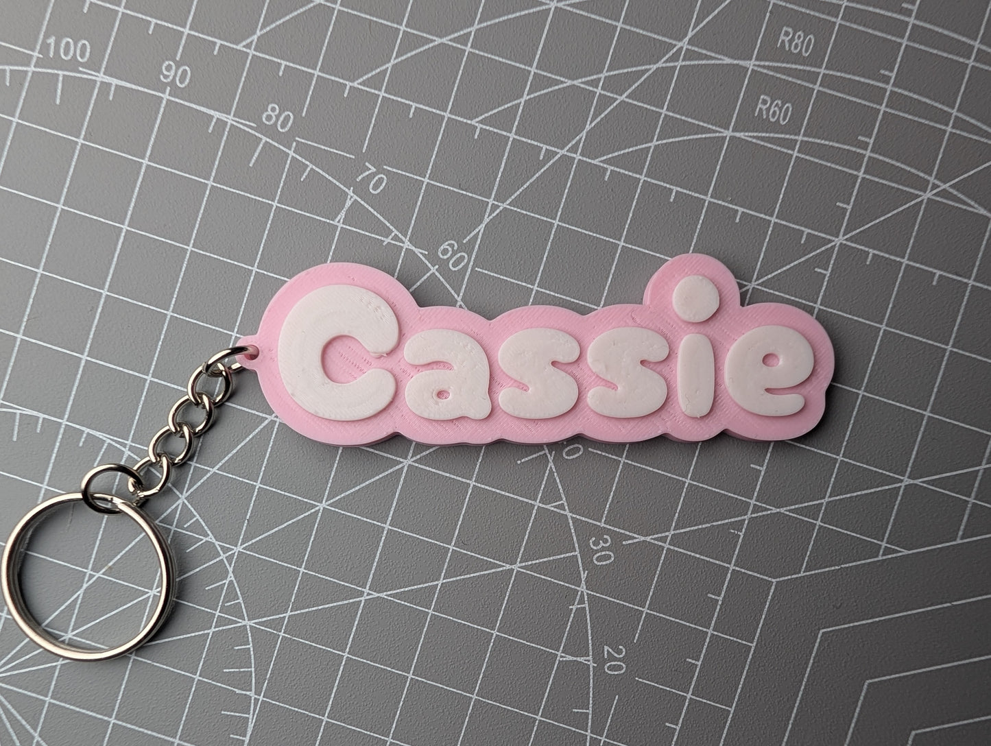 Colour Pop Name Keychain β Bright Personalised Bag Tag