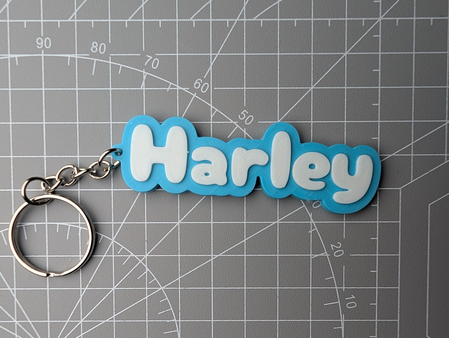 Colour Pop Name Keychain β Bright Personalised Bag Tag
