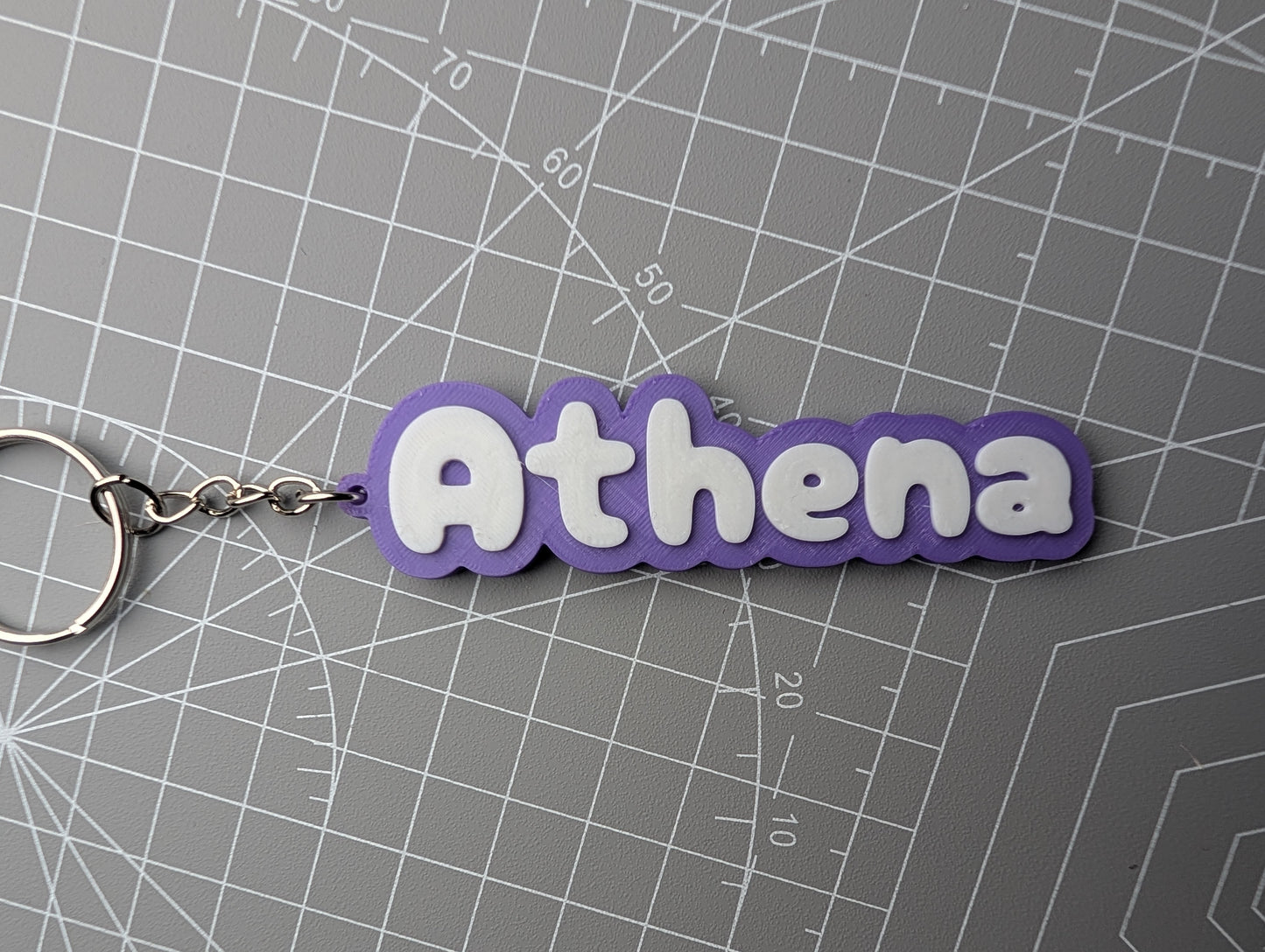 Colour Pop Name Keychain β Bright Personalised Bag Tag