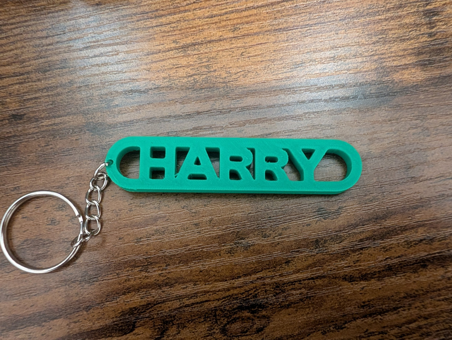 Custom Text Keychain β Rounded Edge Design
