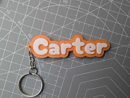 Colour Pop Name Keychain – Bright Personalised Bag Tag