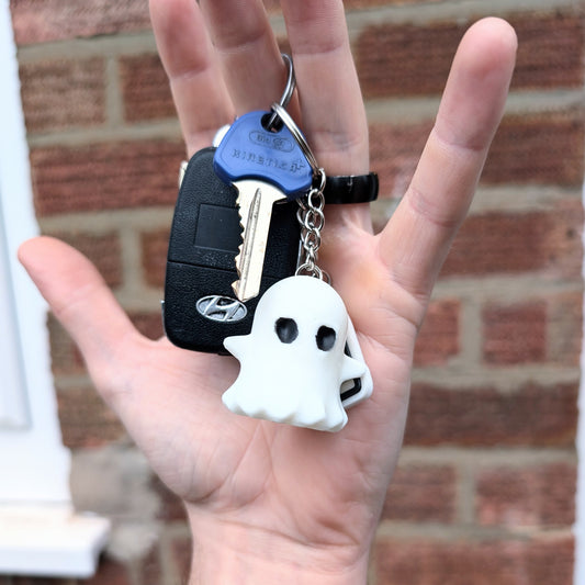 Ghosty Keychain – Spooky Cute Halloween Ghost Charm 👻